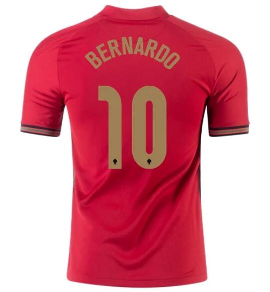 2020 EURO Portugal Home Kit Soccer Jersey BERNARDO SILVA #10